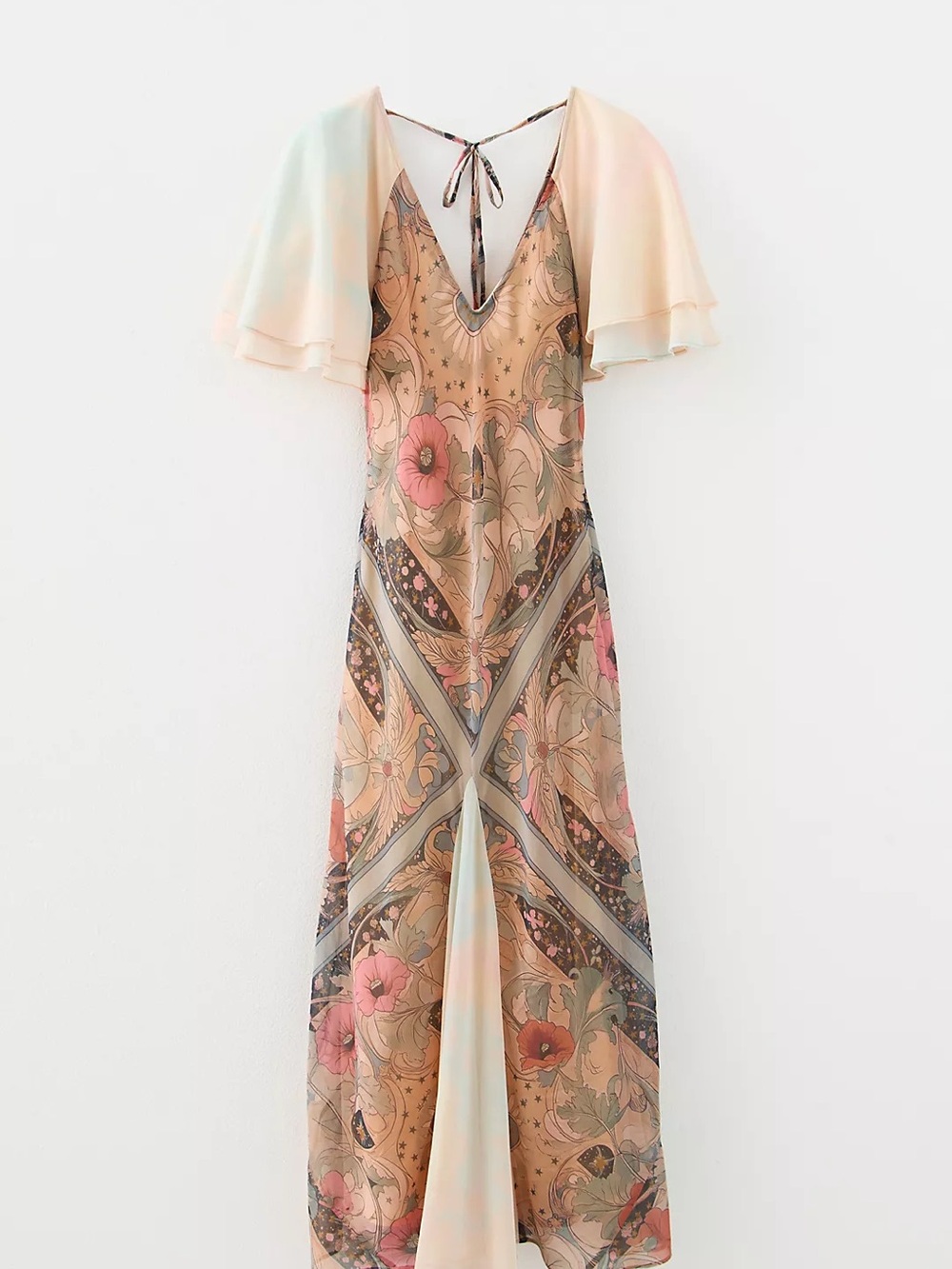 People Bohemian Floral Maxi Dress in Blush Pink - Picture 11 of 15